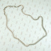 Italian 18" Sterling Flattened Curb Chain Necklace