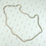 Italian 18" Sterling Flattened Curb Chain Necklace