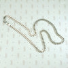 Italian 18" Sterling Flattened Curb Chain Necklace