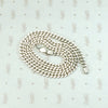 Italian 18" Sterling Flattened Curb Chain Necklace