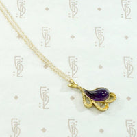Juicy En Cabochon Amethyst Fruit Pendant