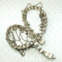 Ornate Bedouin Belt in Silver with Swags & Bells