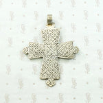 Engraved Silver Vintage Coptic Cross