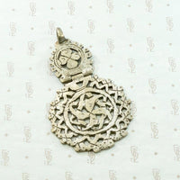 Silver Ethiopian Coptic Cross with Star