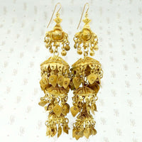 Absolutely Fabulous Golden Shoulder Duster Earrings