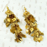 Absolutely Fabulous Golden Shoulder Duster Earrings