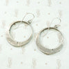 Purest Blue Turquoise Inlay Sterling Hoop Earrings
