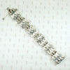 Elegant Mexican Sterling Silver Panel Bracelet