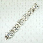 Elegant Mexican Sterling Silver Panel Bracelet