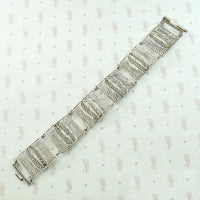 Bohemian Sterling Filigree Panel Bracelet