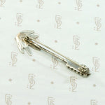 Stylized Agave Plant Silver Brooch by Ruth Ann Begay