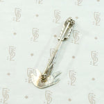 Stylized Agave Plant Silver Brooch by Ruth Ann Begay