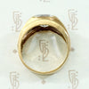 Swanky Mid Century Gold & Crystal Arrow Ring