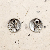 Siam Silver Earrings with Dancers Moon & Stars