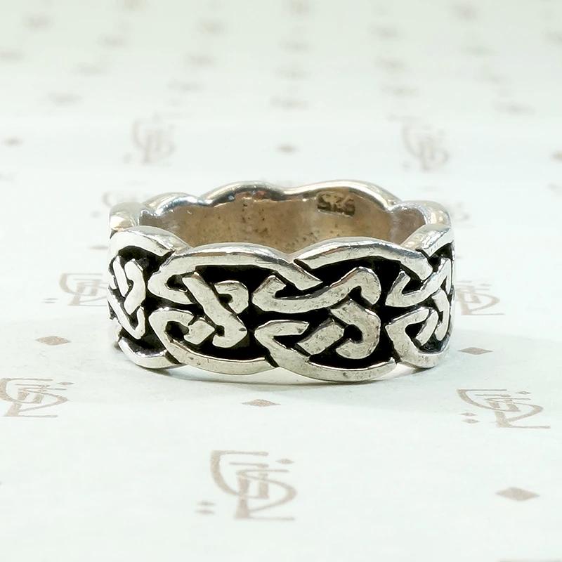 Celtic Knot Vintage Silver Band
