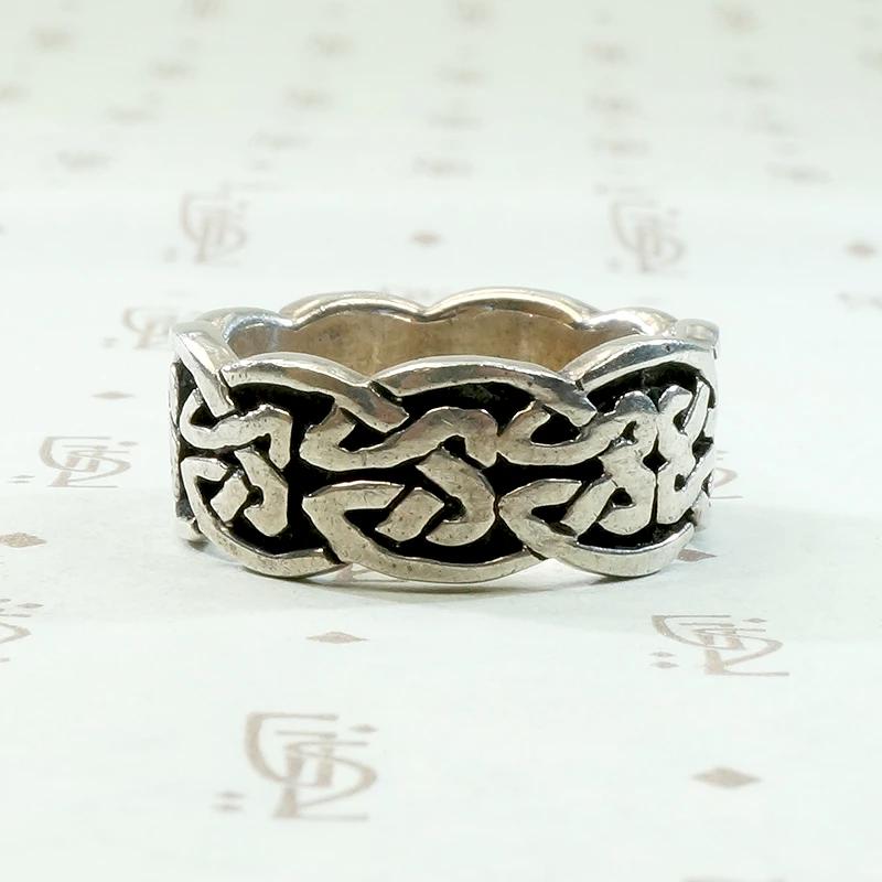 Celtic Knot Vintage Silver Band
