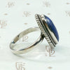 Lapis Lazuli in Sterling Silver Ring with Rope Detail