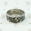 Forget Me Not Vintage Band in Sterling Silver