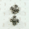 Vintage Silver Jerusalem Cross Earrings