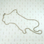 Italian Sterling Flattened Curb Chain Necklace