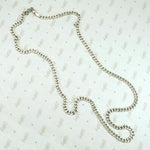 Italian Sterling Flattened Curb Chain Necklace