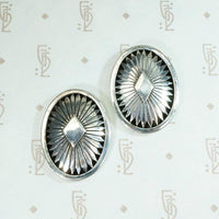 Exquisite Silver Shadowbox Earrings by R. Gee