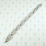 Rhinestone Waves Trifari Bracelet