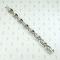 Rhinestone Waves Trifari Bracelet
