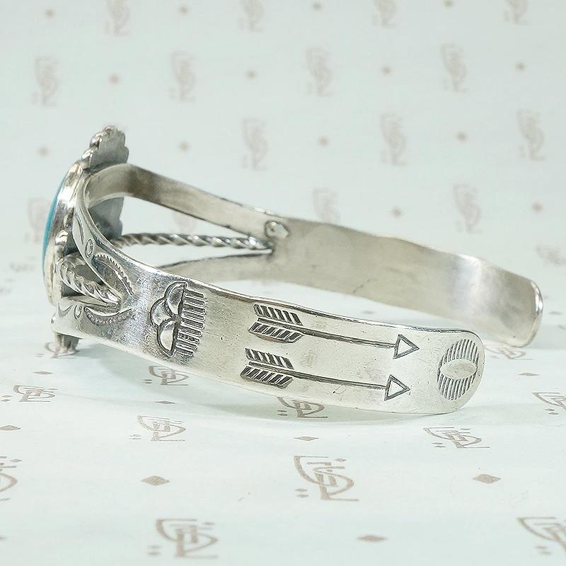 Classic Silver & Turquoise Cuff from Bell Trading Post