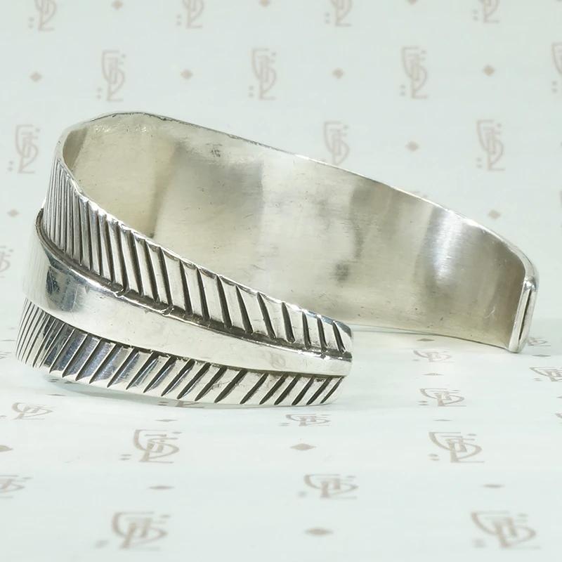 Silver Cuff with Turquoise, Overlay & Engraving