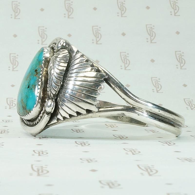 Wee Showstopper Navajo Silver & Turquoise Cuff