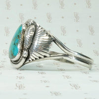 Wee Showstopper Navajo Silver & Turquoise Cuff