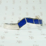 Lightning Bolt Cuff of Electrifying Lapis Inlay