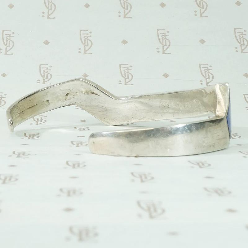 Lightning Bolt Cuff of Electrifying Lapis Inlay