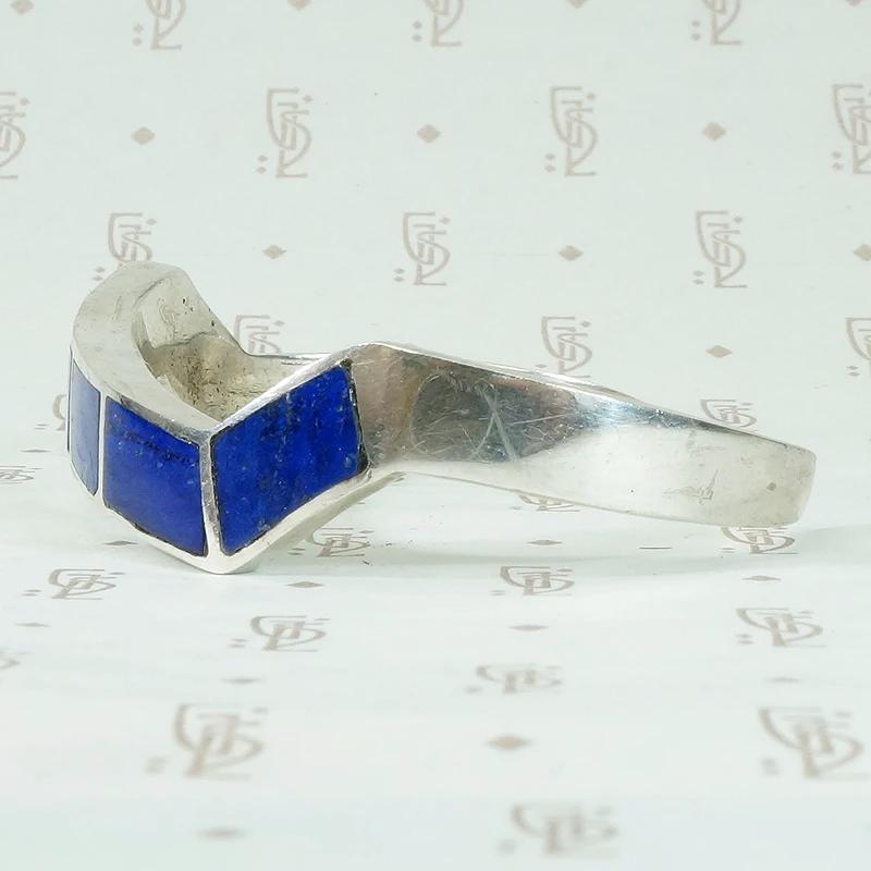 Lightning Bolt Cuff of Electrifying Lapis Inlay