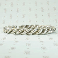 High Grade Silver Open "D" Bangle Bracelet