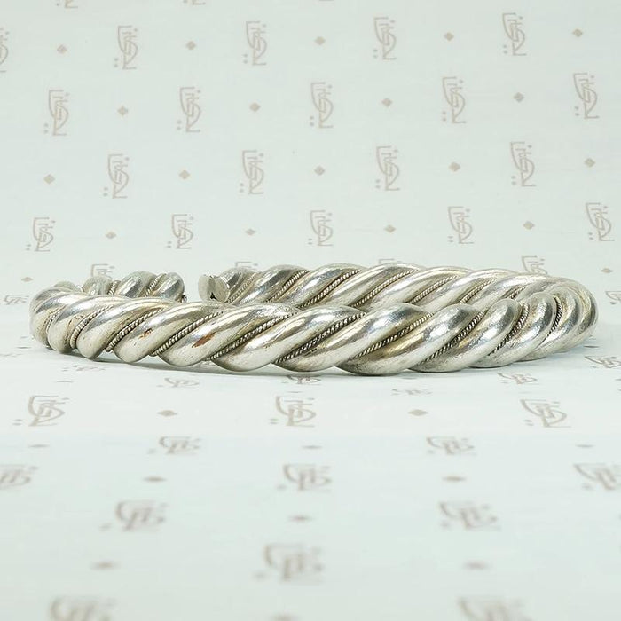 High Grade Silver Open "D" Bangle Bracelet