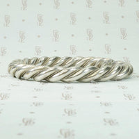 High Grade Silver Open "D" Bangle Bracelet