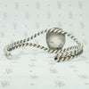 Turquoise & Twisted Sterling Silver Cuff Bracelet