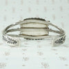 Coin Silver & Turquoise Cuff with Exquisite Details