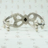Petite Sand Cast Silver Butterfly Cuff Bracelet