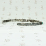 Slim Petit Point Turquoise Cuff with Rocker Designs