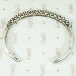 Slim Petit Point Turquoise Cuff with Rocker Designs