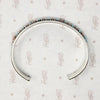 Zuni Needle Point Silver Cuff Signed E. L. Lonasee