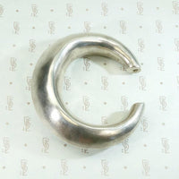 Chunky Silver Cuff with a Rattle