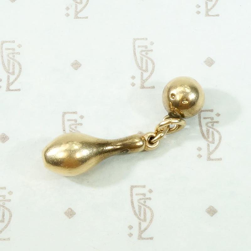 Bowling Ball & Pin 14k Gold Charm