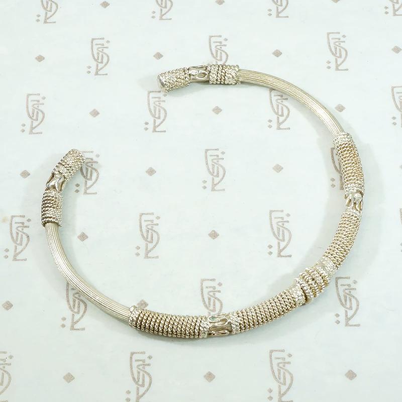 Slim Balinese Silver Filigree Cuff Bracelet