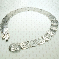 Supple Siamese Silver Flower Belt