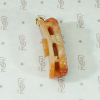 Red Jade Dragon Carving