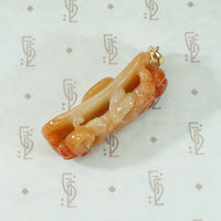 Red Jade Dragon Carving